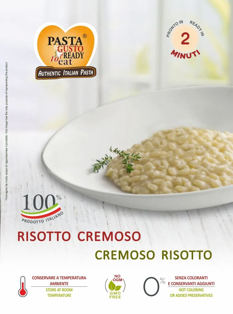 Piatto di Risotto Cremoso. pronta in soli 2 minuti. www.fuorifrigo.com Piatto di Risotto Cremoso. pronta in soli 2 minuti. www.fuorifrigo.com
